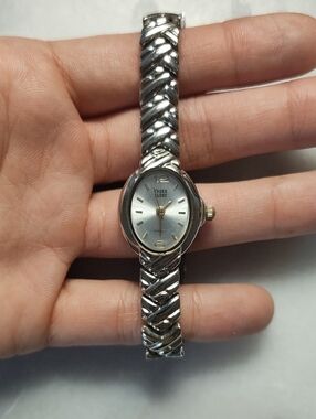 Faded Glory Silver Tone Women's Oval Bracelet Watch